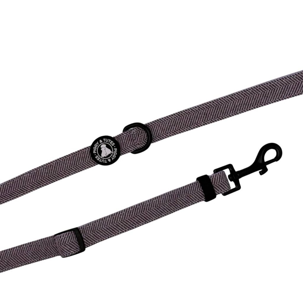 Tweed Adjustable Lead – Country Purple