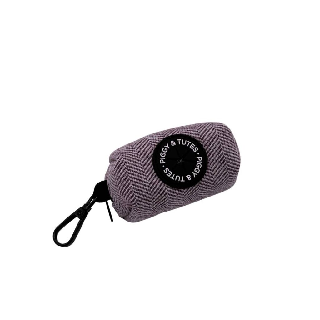Poop Bag Holder – Tweed Purple