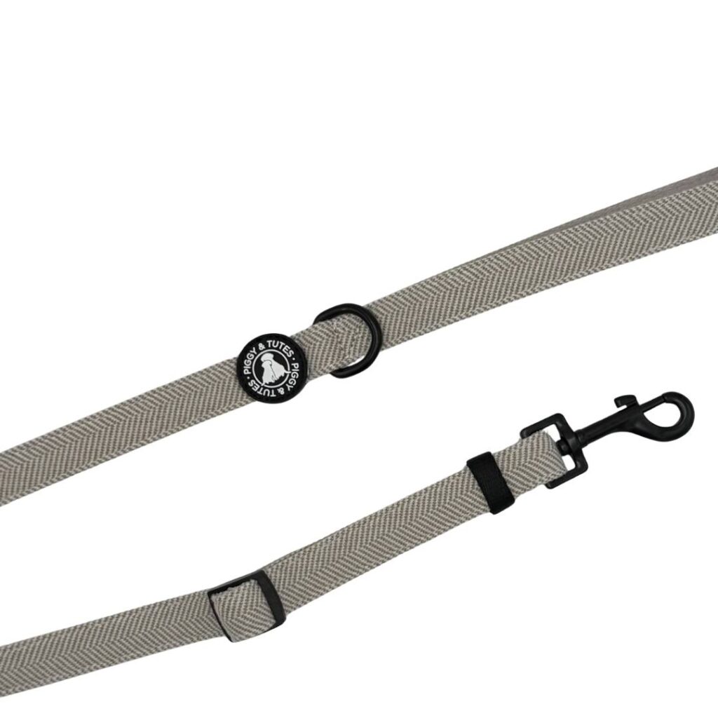 Tweed Adjustable Lead – Country Beige