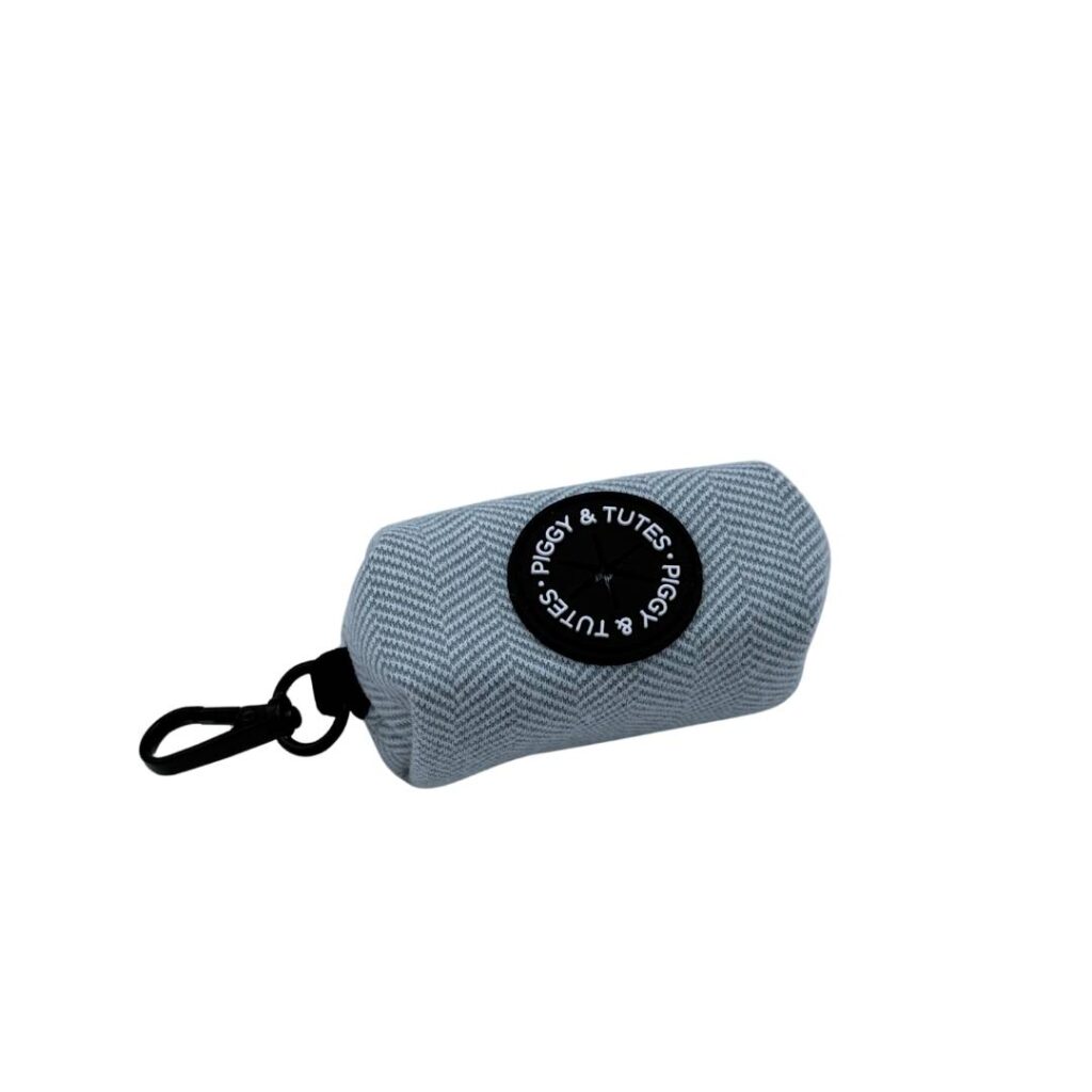 Poop Bag Holder – Tweed Blue